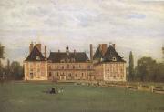 Jean Baptiste Camille  Corot Rosny,the Chateau of the Duchesse de Berry (mk05) USA oil painting reproduction